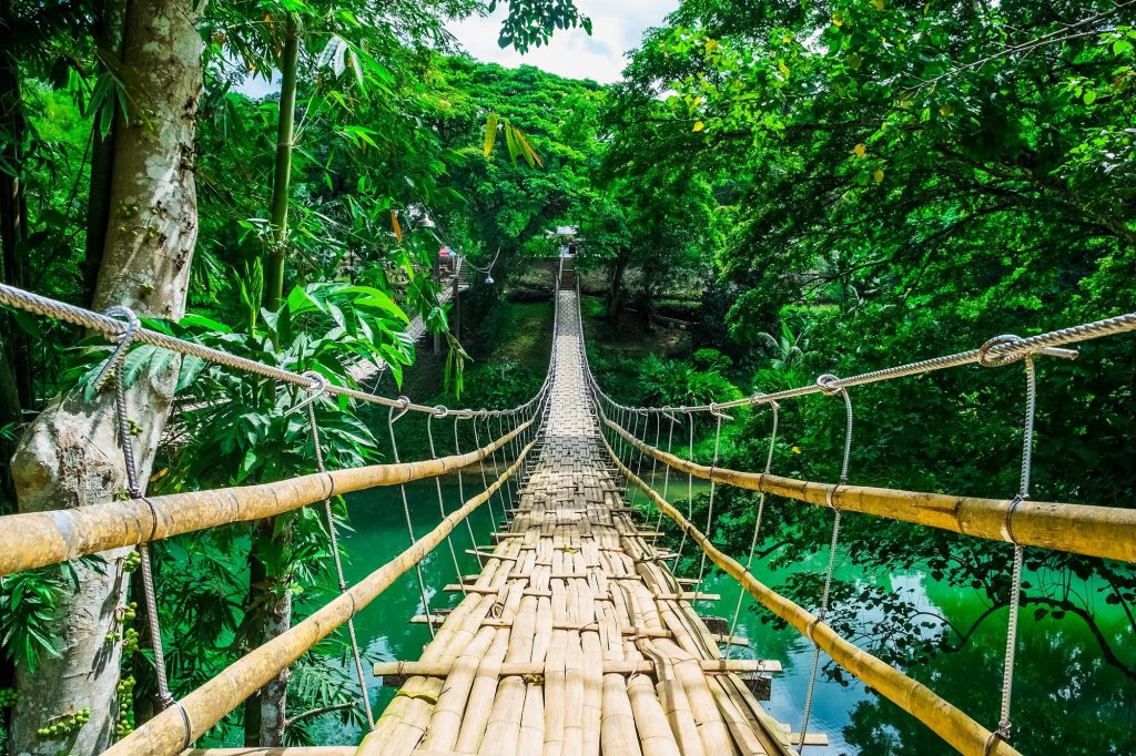 foto Ponte sospeso in bambù Filippine